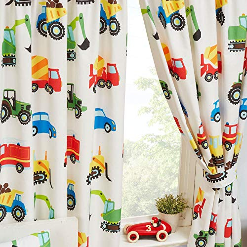 Price Right Home Trucks and Transport Bedroom Range Kids - Duvet Cover Set, Fitted Sheet Set & Curtains Available (54 Curtains)