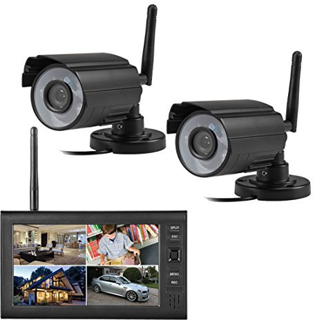 SIPOG 7 Pollici Colore Video Sorveglianza Kit di videosorveglianza LCD Telecamera Senza Fili Sicurezza Inteligente Kit di monitoraggio