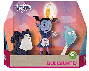 Bullyland 13124 - Spielfiguren-Set, Walt Disney Vampirina - Demi und Wolfie, Geschenkbox, ideal als Torten-Figur, detailgetreu, PVC-frei, tolles Geschenk für Kinder zum fantasievollen Spielen