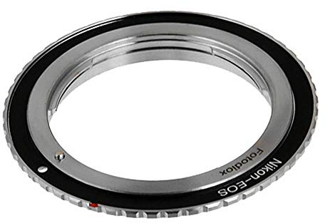 Fotodiox Lens Mount Adapter Compatible with Nikon Nikkor F Mount D/SLR Lens on Canon EOS (EF, EF-S) Mount D/SLR Camera Body - with Gen10 Focus Confirmation Chip