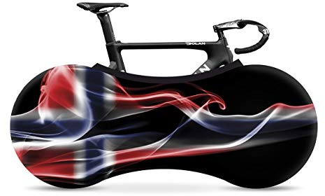 VELOSOCK Copertura da Interni per Biciclette – Norway Flag - La miglior Soluzione per Mantenere Pavimenti e pareti PRIVI di SPORCIZIA – Si Adatta al 99% di Tutte Le Biciclette per Adulti