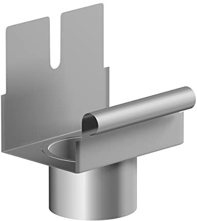 Trobak Ablaufstutzen für Kastendachrinne NW 68 Aluminium