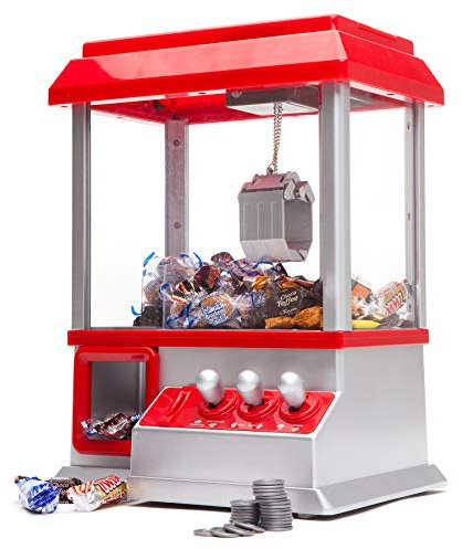 MonsterCadeaux Distributeur Automatique de Bonbons avec Pince, Attrape-Bonbons, Pince à Bonbons, Machine de Foire