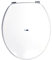 BM 4106 Copriwater Sedile Tavoletta WC Universale Coperchio Toilet Seat Bagno in legno MDF Bianco, Misura Standard Fissaggio dal Basso Cerniere Incluse in Acciaio