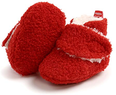 EDOTON Botas de Niño, Zapatos para bebés Lindo Invierno Calcetín Invierno Soft Sole Crib Raya de Caliente Boots de Algodón para Bebés 0-18 Meses