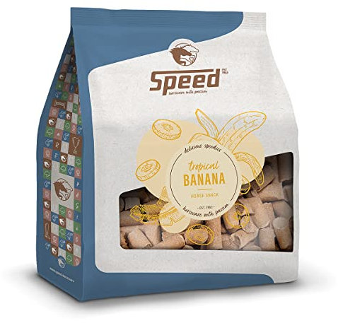 Speed Delicious speedies Banana, Pferdeleckerli mit Bananengeschmack, tropisch-fruchtiger Snack für jedes Pferd, Beste Zutaten, einfach praktisch (5 kg)