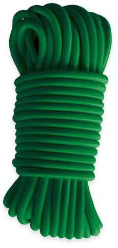Cuerda elástica Verde 20 metros - Calidad Profesional TECPLAST 9SW - Cable elástico - Diámetro 9 mm