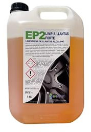 EP2 LIMPIALLANTAS FORTE - Limpiador de llantas alcalino concentrado para llantas normales y pintadas. Limpiallantas concentrado.- Formato 5 Litros