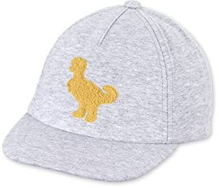 Sterntaler Unisex barn basebollkeps fluffig dino barnmössa, silver, normal, silver