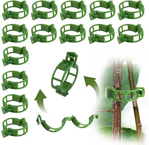 Waldspring Pflanzen Stützklammern, pflanzenklammern klein 50 Stück, Tomatenklammern für Kletterpflanzen, Pflanzenclips, Tomatenclips, pflanzenklammern