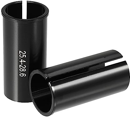 QUARKZMAN 2 Stück Fahrrad Sattel Stützen Rohradapter Reduzierhülse 25.4mm auf 28.6mm