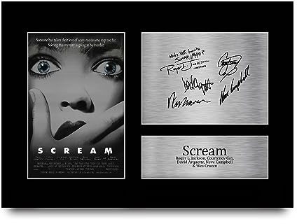 HWC Trading A4 Scream Los Regalos Imprimieron La Imagen Firmada Del Autógrafo Para Los Fans De La Memorabilia De La Película - A4