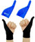 Daumenlutschschutzhandschuhe für Erwachsene, Fingerhandschuhe für Finger, stoppt Nagelbeißen, Prävention, Hautpicken, Daumenlutschen und Haarziehen (1 Finger, blau), 2 Paar