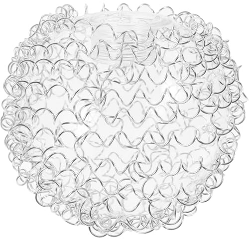 Warmhm Abat-Jour Globe En Verre 10Cm G9 Avec Fil D'Aluminium Abat-Jour Suspendu Pour Lustre Et Appliques Murales Design Élégant Et Pratique