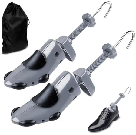 CuteHome allarga scarpe, Tendiscarpe Uomo,Si espande in lunghezza e larghezza di scarpe (grigio) (EU taglia 41-46)