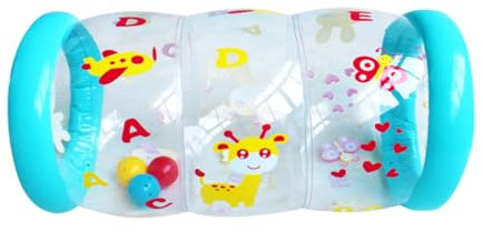 SUPVOX 2 Piezas Rodillo para hinchables Infantiles Pelota pequeño Juguetes inflables Juguetes Juguete de Rodillo Inflable Colorido Juguete para Gatear de polivinilo