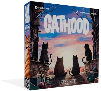 ZACATRUS Cathood – Jeu de stratégie familiale avec Chats | 2 à 4 Joueurs | Plateau modulaire, Collection & Livraison | Dès 10 Ans