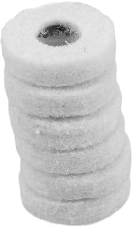 Filzgleiter für Schlüssel, 6 Stück Beige, für Professionelle Musiker | Felt, Hohe Polsterung, Lange Haltbarkeit, Ersatzteil für Wartung, Nützliches Reparaturpad