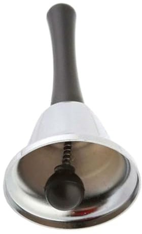Ciieeo Metall-handglocke für Restaurant Lauter Rufsignal Robustes Material Einfache Bedienung Klarer Klang Langlebig Rostfrei für Bars und Hotels Geeignet
