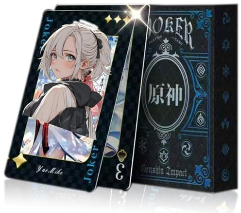 RiTeDei Im-Pact Poker Cards，54 Pieces/Box，Game Characters，Anime Secondary Card Booster，Playing Card，Gold Stamped Playing Cards (YS)