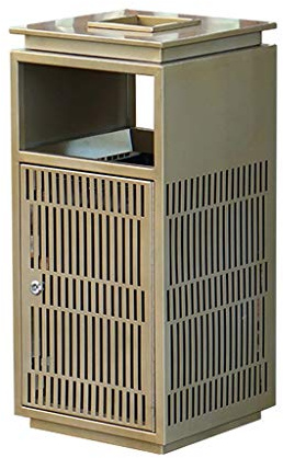 Hotel Lobby High-Grade Tr Can Outdoor Kitchen Tr Can (Gold Stainless steel) (Gold Stainless steel)