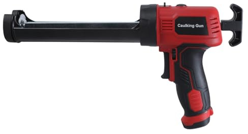 Uqezagpa Cordless Caulking Guns Electric Caulking Guns Battery Operated 4 Adjustable Speeds LED Light 10OZ/300ML Caulk