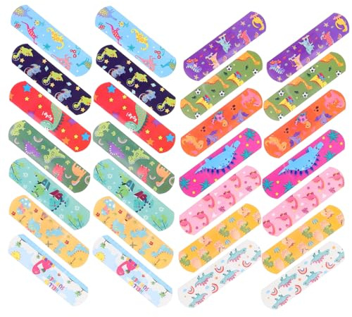 Healvian 150 Vendajes Adhesivos de Dibujos Animados Cuidado de Heridas, Flexibles y Transpirables, Material Pe, Ideales para Cualquier Parte del Cuerpo