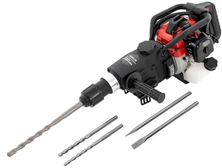 Trapano da roccia 1200W dell'interruttore concreto a gas del colpo della macchina 32.6CC 2 del martello pneumatico di demolizione del colpo della benzina con gli scalpelli