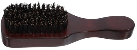 Beatifufu Bartbürste für Herren Ergonomischer Griff Rutschfest Weiche Borsten Bartpflege Styling und Reinigung für Bart und Schnurrbart Natürliche Haarbürste Vintage Design