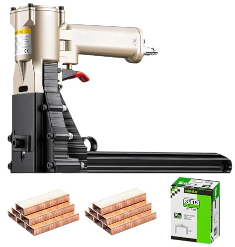 meite ADCS-19 Pneumatic Box Stapler, Carton Closing Stapler w/ 2000 Staples