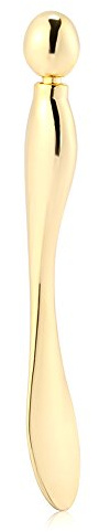 Gedourain Cucchiaio Importato per Crema in Stick per Massaggio Occhi Antirughe in Lega per Alleviare L'affaticamento degli Occhi e Strumenti per il Trucco Oro Zinco