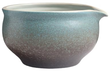 LeeQinersw Tazón de Matcha Cerámico Artesanal con Vertedor Taza Tradicional para de Té Verde Japonés Cuenco Chawan para Mezclar Matcha Adecuado