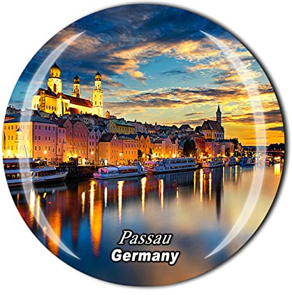 Passau Germany Kühlschrankmagnet Kristall Touristen Souvenir Geschenkkollektion Kühlschrank Magnet Aufkleber