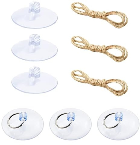 Knana 6pcs Reptile Terrarium Hammock Suction Cups - Bearded Dragon Hammock Suction Cups