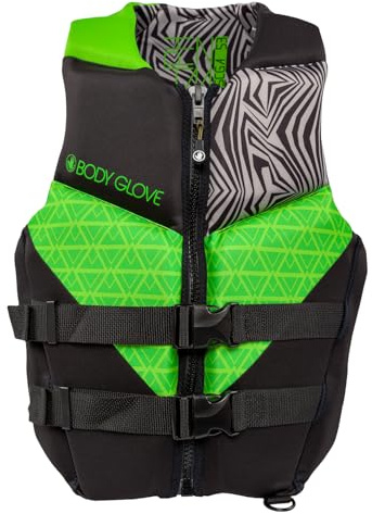 Body Glove Men's Phantom USCGA Life Jacket PFD-GRN/Gry-M