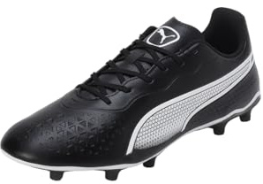 PUMA King Match Fg/Ag, Zapatillas de Fútbol Unisex adulto, Puma Black Puma White, 44 EU