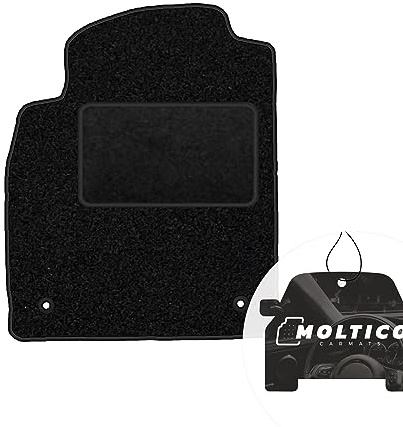 moto-MOLTICO Fahrer Fußmatte Auto Velours Fahrerseite Autoteppiche | Schwarz Fahrermatte 1-teilig passend für Opel Astra J 2009-2015
