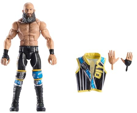 Mattel WWE Elite Actionfigur und Zubehör, Serie #114, ca. 15 cm große Sammelfigur Tommaso Ciampa mit 25 Bewegungspunkten und austauschbaren Händen, JCH97, [Mehrfarbig]