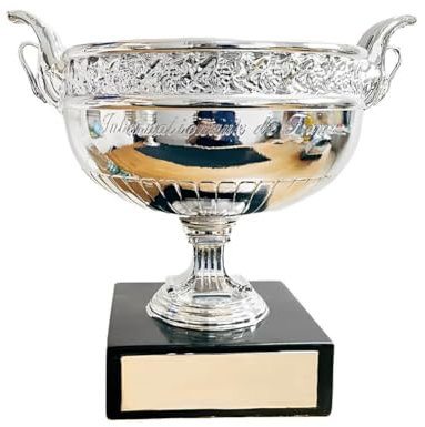 Housunzi Nachbildung der Meisterschafts Trophäe der French Open der Herren Tennismeister-Trophäen als Souvenirs Sammlerstücke für Sportfans Schreibtischdekoration für das Homeoffice