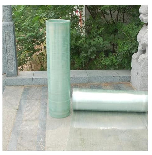 bujnie Gewächshausplatten Polycarbonat Dachplatten 0.8mm Wetterfest Ersatz Verkleidungspaneele, für Carport, Garten, Anpassbar (1x15m/3.28x49.2ft)