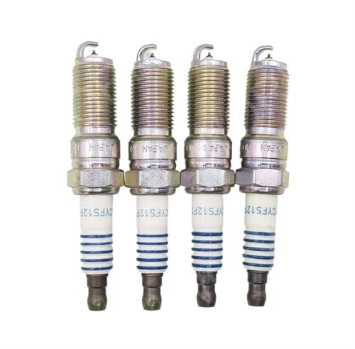 BDAKQJV 4 Stück SP-548 CYFS12F1 Platin-Zündkerzen, kompatibel mit Ford Crown Victoria SP548 CYFS-12-F1 SP 548 Auto-Zündkerzen