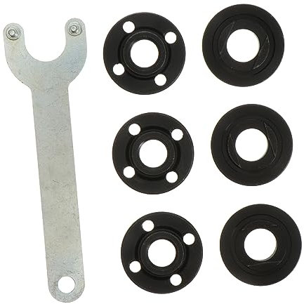 KITANDOVE 1set Angle Wrench Spanner with Gaskets Professional Tool Kit for Angle Grinders for Disassembly and Fixing Grinding Discs Strong Material for Continuous Use
