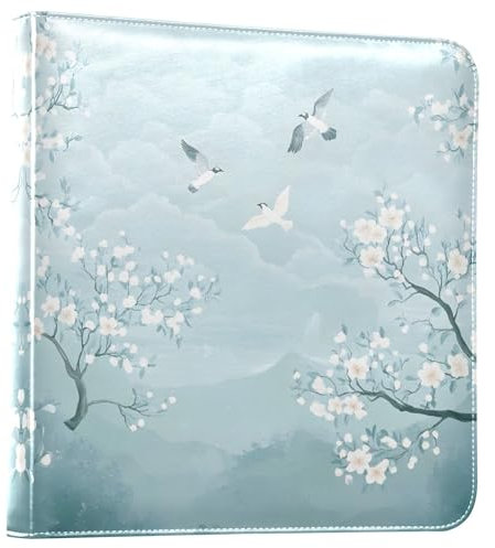 Fotoalben im chinesischen Stil, Bäume, Blumen, Vögel, selbstklebende Seiten, 10 x 15 cm, 12 x 17 cm, 5 x 3, 15 x 20 cm, PU-Leder, Erinnerungsbuch für Reisen, Abschlussfeier, Jahrestag