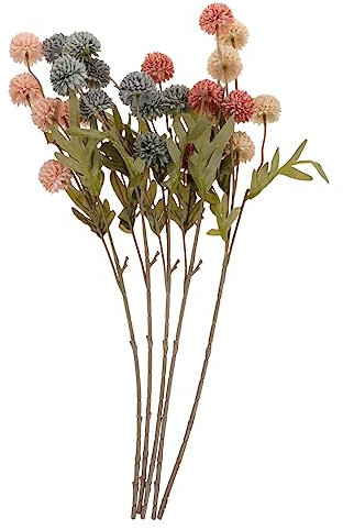 Cabilock 2 Sätze Simulierte Kugel Chrysanthemen Blumengirlande Künstliche Blumen Kleine Vase Künstliche Blumengirlande Rosenkugel Riesige Blumen Künstliche Pflanzen 5 Stück * 2