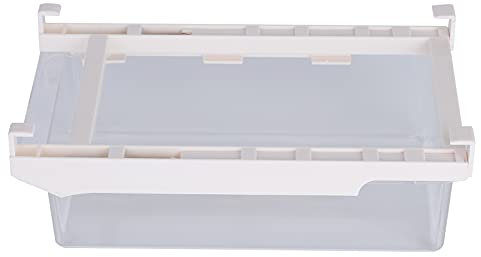Boîte de stockage du réfrigérateur | Tirez le tiroir pour la boulette et le stockage des œufs | Rail coulissant réglable | Conception claire | Matériel ABS de qualité alimentaire