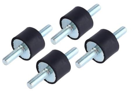 Uadme Gummipuffer M6, 4 Stück Dämpfer Gummi, M6 20 * 15 Schwingungsdämpfer Anti Vibration Gummilager für Luftkompressoren Benzinmotoren Wasserpumpen, Dämpfung Geräuschreduzierung