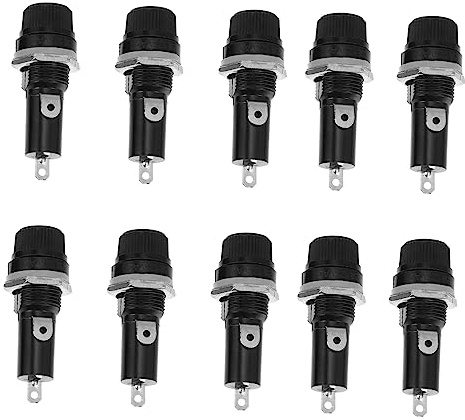 MAGICLULU 10 Piezas Soporte de Fusibles de Base Fusibles Negro Electricistas y Montadores de Alarmas de Vehículos