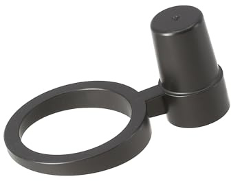 Lantelme Support pour pluviomètre - Ouverture en plastique de 5,3 cm de diamètre - Pour manche - Montage de la tige - Couleur : noir - Pièce de rechange - Pluviomètre