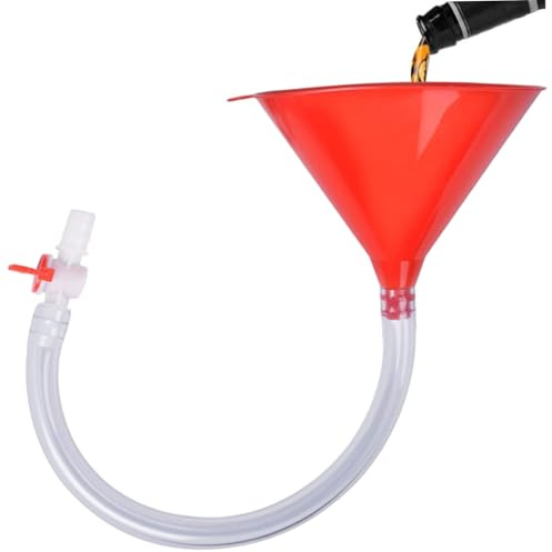 Beer Bong Funnel with Kink Free Tube, Leak-Proof Drinking Funnel with Sealing Valve for Beer Drinking Games, College Parties, Spring Break