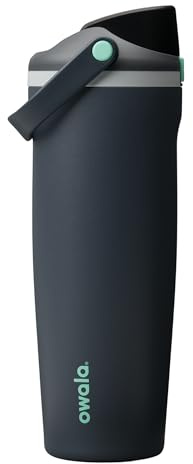 Owala FreeSip Sway Insulated Stainless Steel Water Bottle with Two-Way Spout, Built-In Straw and Bucket Handle, Made for Travel, School, and Sports, 30oz, BPA Free, Leak Proof, Foggy Tide